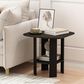 HOMLUX 1-Shelf End Table in Espresso, , large