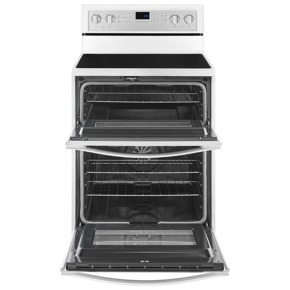 Whirlpool 6.7 Cu. Ft. Freestanding Electric Double Oven Range with Convection in White, , large