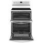 Whirlpool 6.7 Cu. Ft. Freestanding Electric Double Oven Range with Convection in White, , large