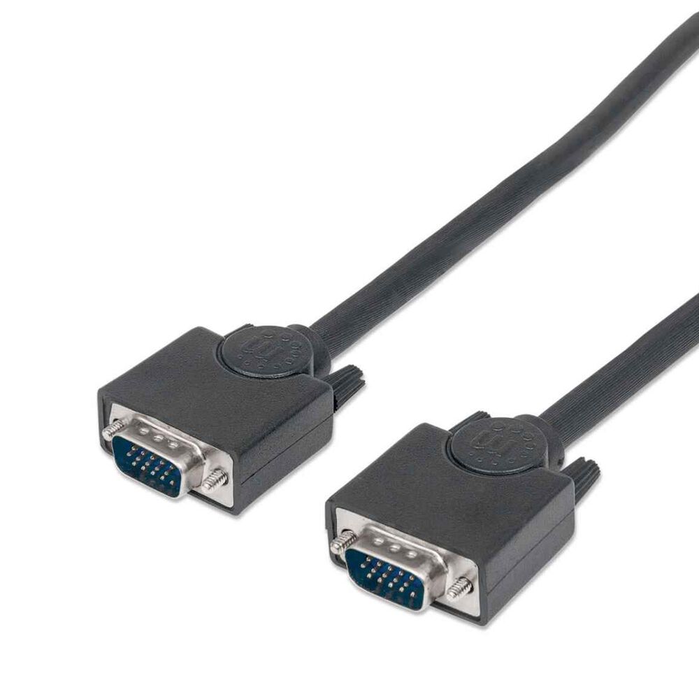 Manhattan 6" SVGA Monitor Cable in Black, , large