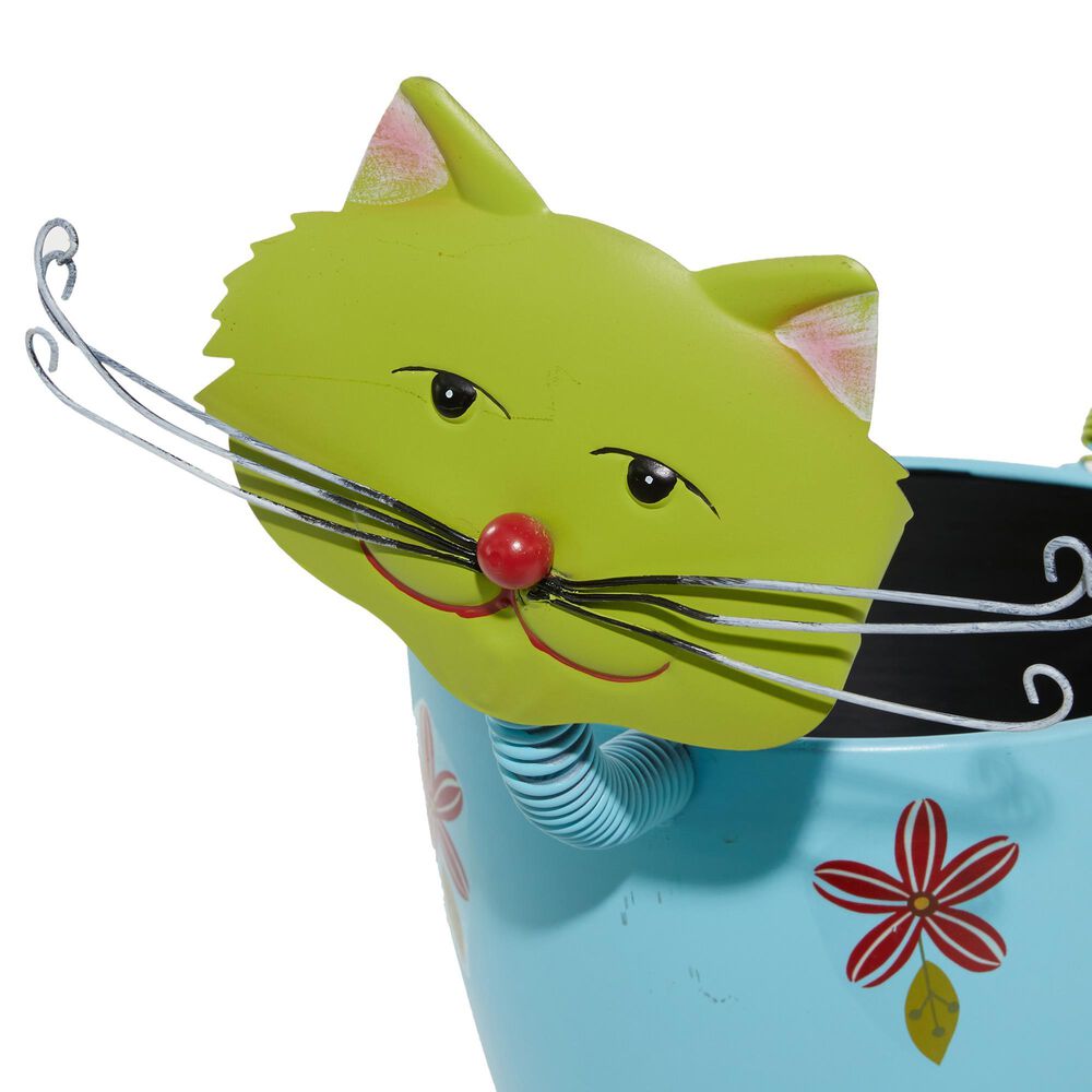 Maple and Jade Farmhouse Planter in Green, Blue and Red, , large
