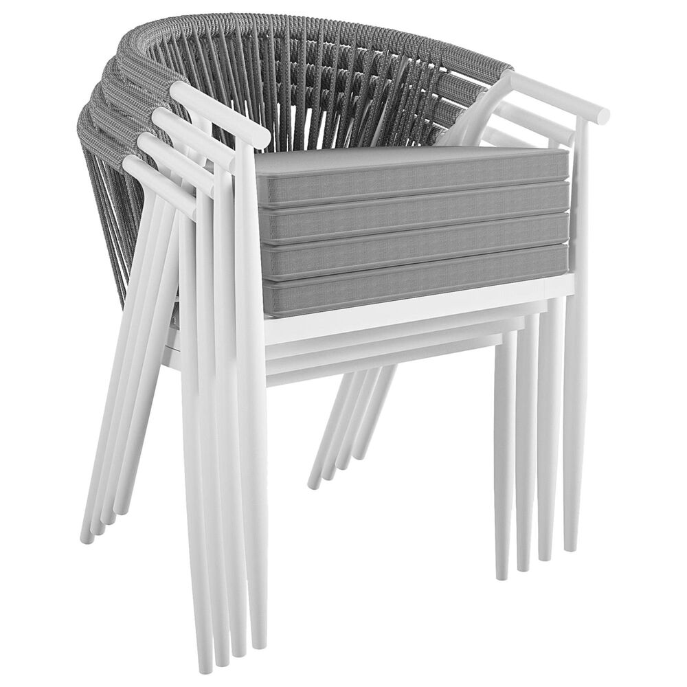 DHP Circi Stackable Dining Chair in White (Set of 4), , large