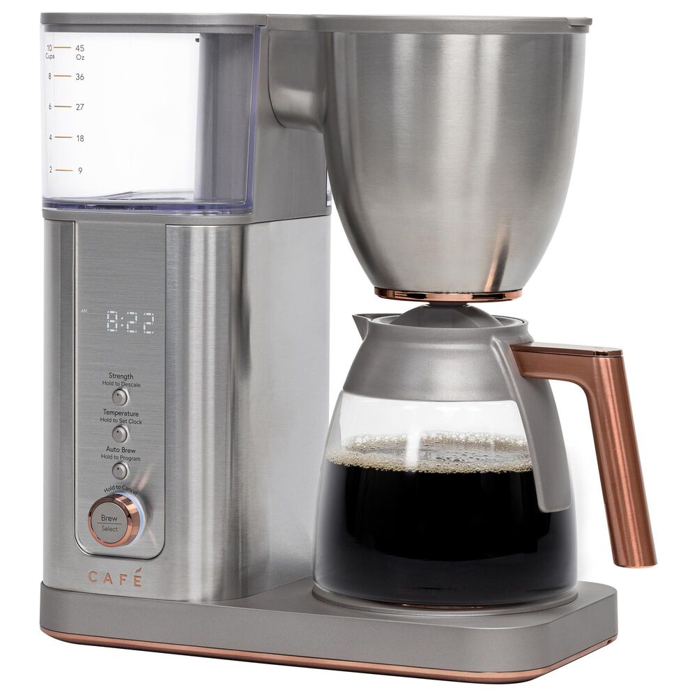 Cafe Specialty Drip Coffee Maker with Glass Carafe in Stainless Steel