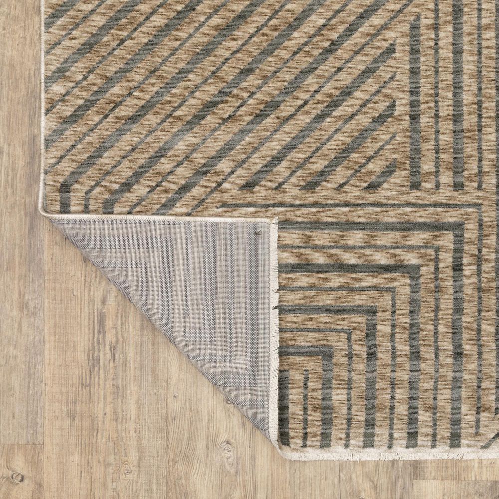 Oriental Weavers Echo ECH01 Beige and Grey 3&#39;3&quot; x 5&#39; Area Rug, , large