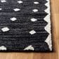 Safavieh Micro-Loop MLP171H 4" x 6" Charcoal and Ivory Area Rug, , large