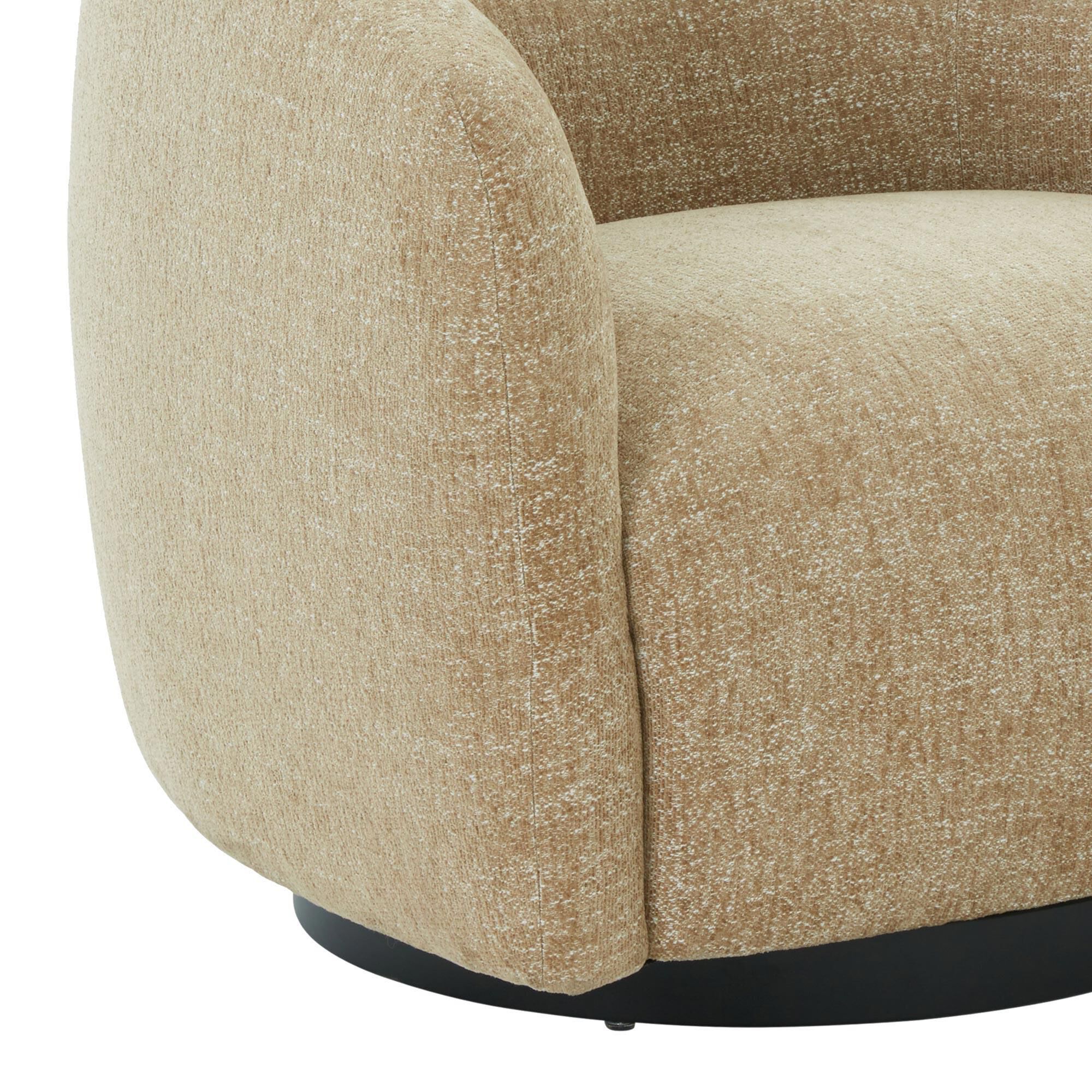 Safavieh Kellybryn Swivel Chair in Light Brown