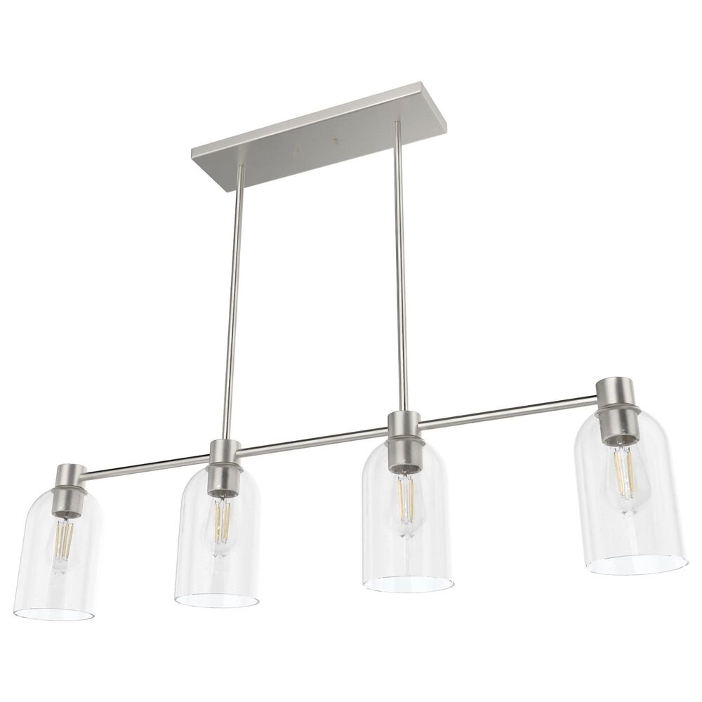 Hunter Lochmeade 4-Light Linear Chandelier in Brushed Nickel, , large