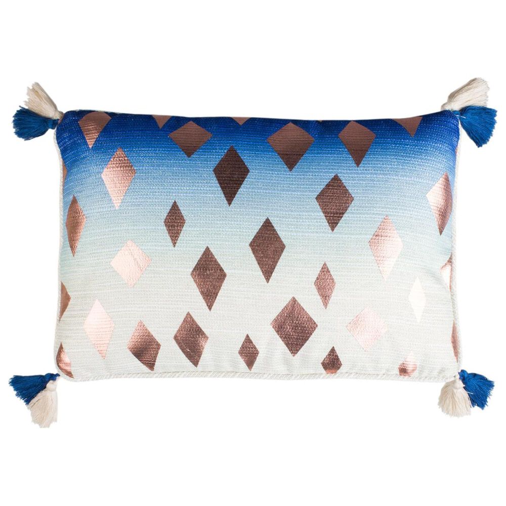 Safavieh Roma Pillow in Blue and White, , large