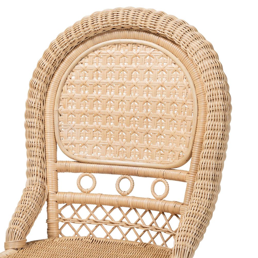 Baxton Studio Jelita Side Chair in Natural Brown (Set of 2), , large