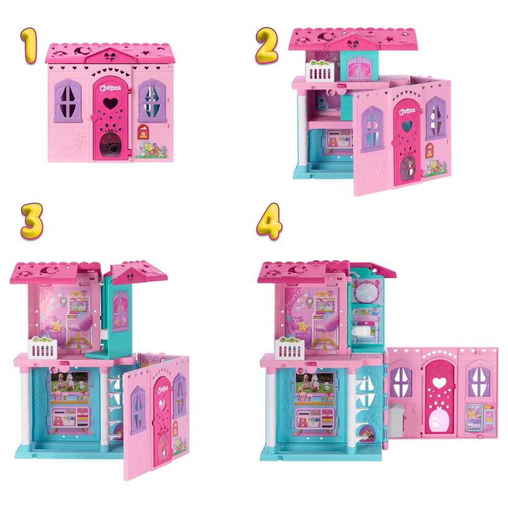 Barbie Chelsea Pop-Up Doll House Playset in Multicolor, , large