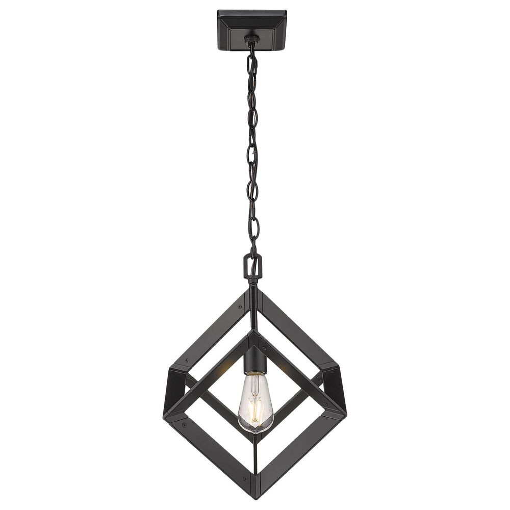 Golden Lighting Architect Mini Pendant in Matte Black, , large
