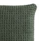 Sunday Citizen Snug Waffle 20" Square Throw Pillow in Moss, , large