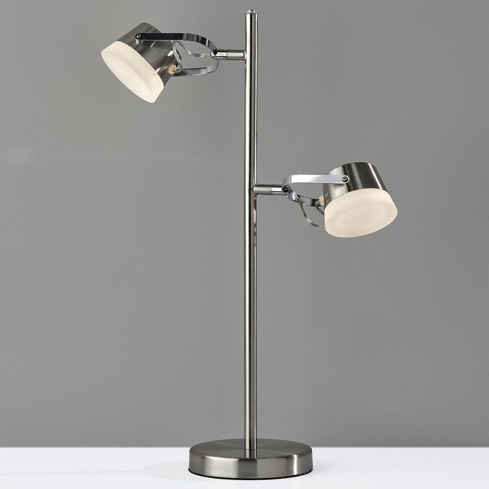 Adesso Nitro LED Table Lamp in Brushed Steel, , large
