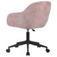 Impressions Vanity Emily Swivel Vanity Chair with Pink Cushion in Black, , large