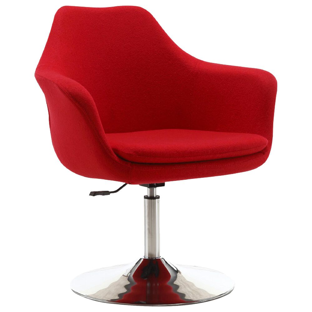 Dayton Kinsey Adjustable Swivel Chair in Red, , large
