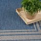 Nourison Horizon HOZ03 Denim 5" x 7" Indoor/Outdoor Area Rug, , large