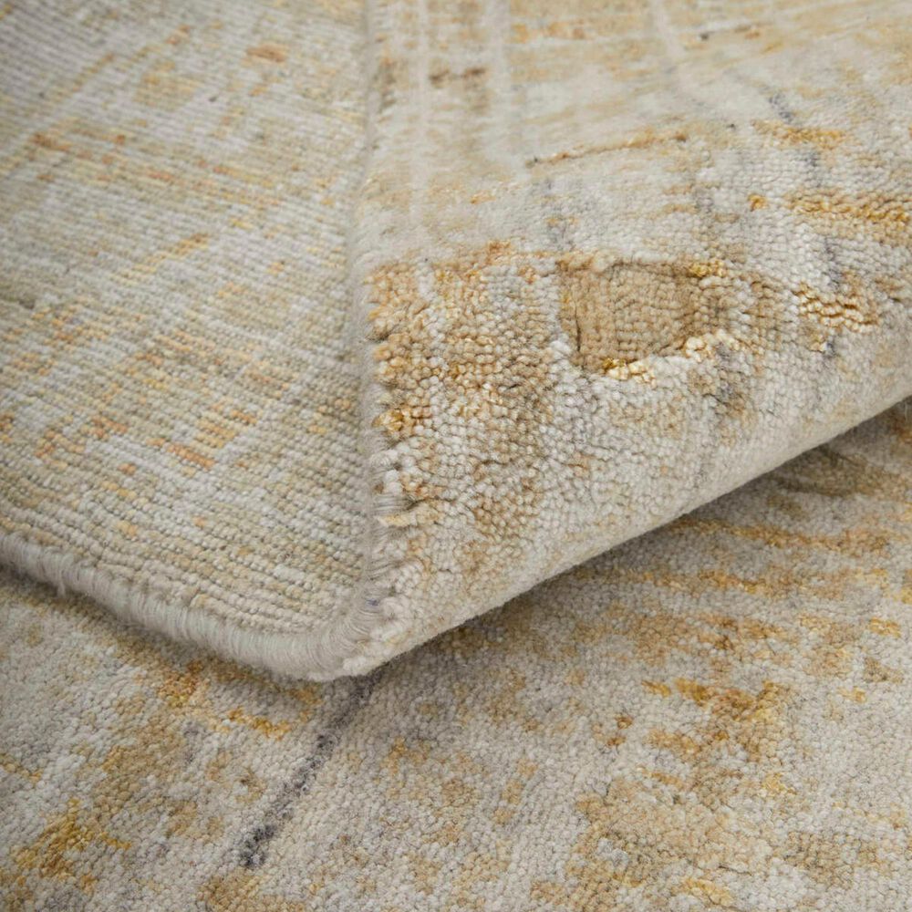 Feizy Eastfield 69FPF 3&#39; x 5&#39; Gold and Ivory Area Rug, , large