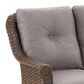 Sunwell Garden 3-Seater Patio Sofa with Floral Armrests in Gray, , large
