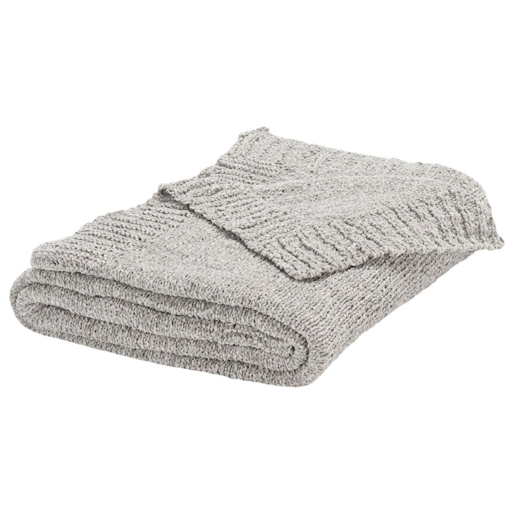 Safavieh Brynna 50" x 60" Throw in Light Grey, , large