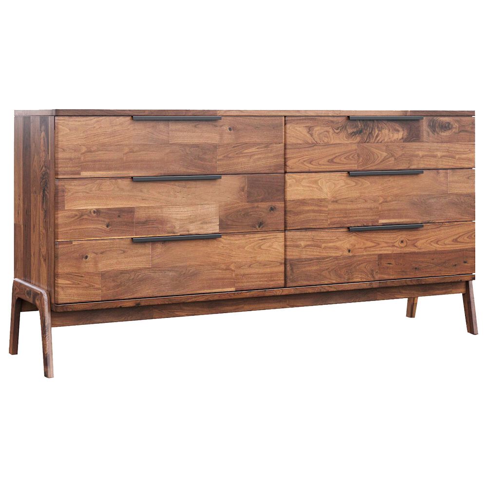 Lh Imports Remix 6-Drawer Dresser in Estelle Brown, , large