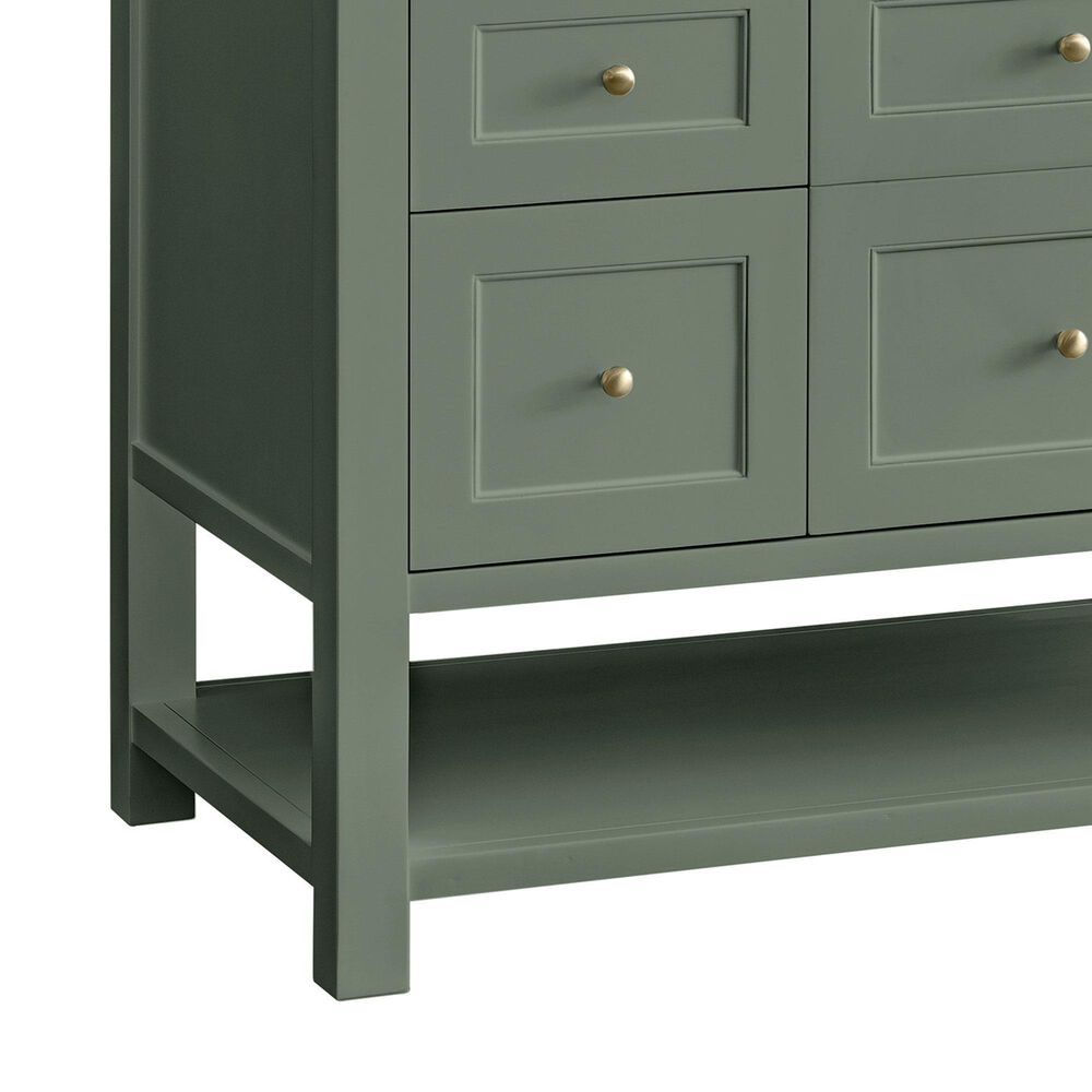 James Martin Vanities Breckenridge 48" Single Bathroom Vanity in Smokey Celadon with 3 cm Victorian Silver Quartz Top and Rectangular Sink, , large