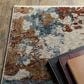 Oriental Weavers Hayden HAY01 7"10" x 10"10" Beige and Multicolor Area Rug, , large
