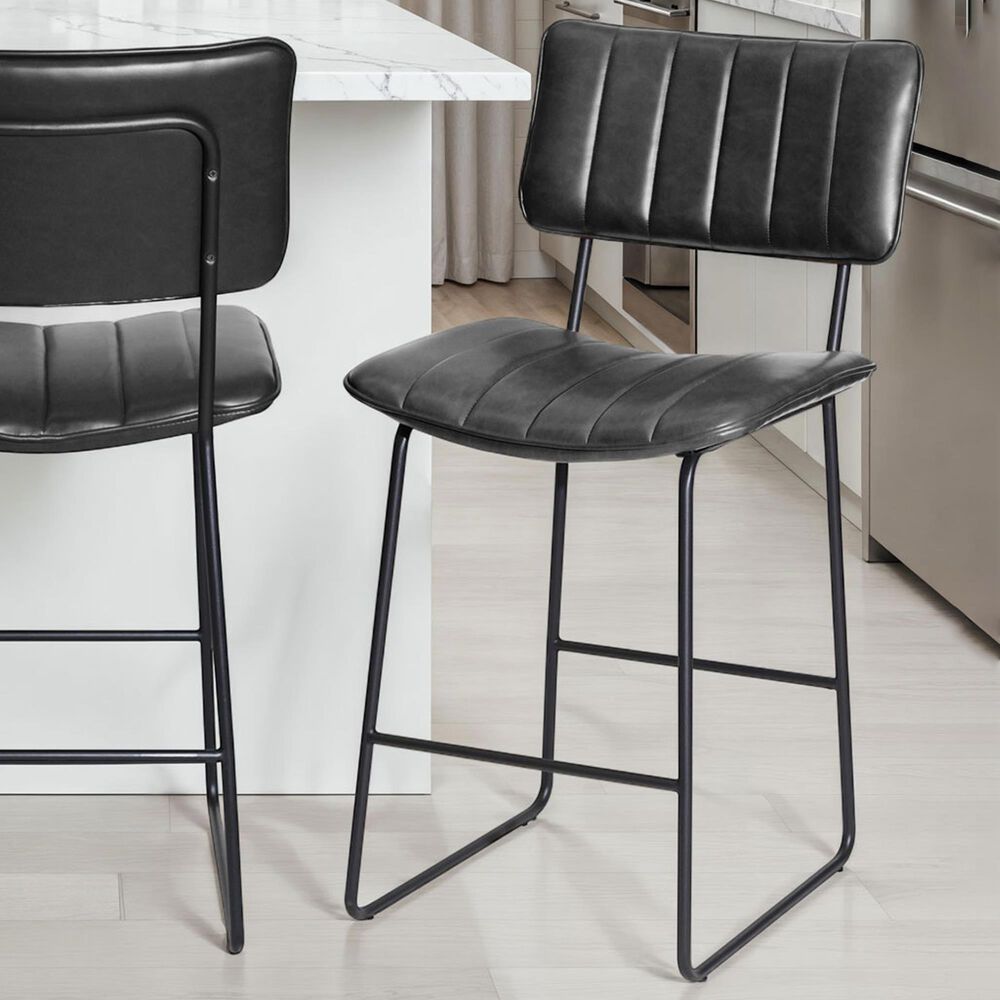 Crystal City Tribeca 24" Counter Stool in Black, , large