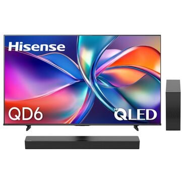 Hisense 50" Class QD6 Series QLED 4K UHD - Smart Vidaa TV with 2.1 Channel Soundbar System in Black, , large