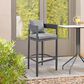 Armen Living Menorca Patio Counter Height Bar Stool in Dark Gray, , large