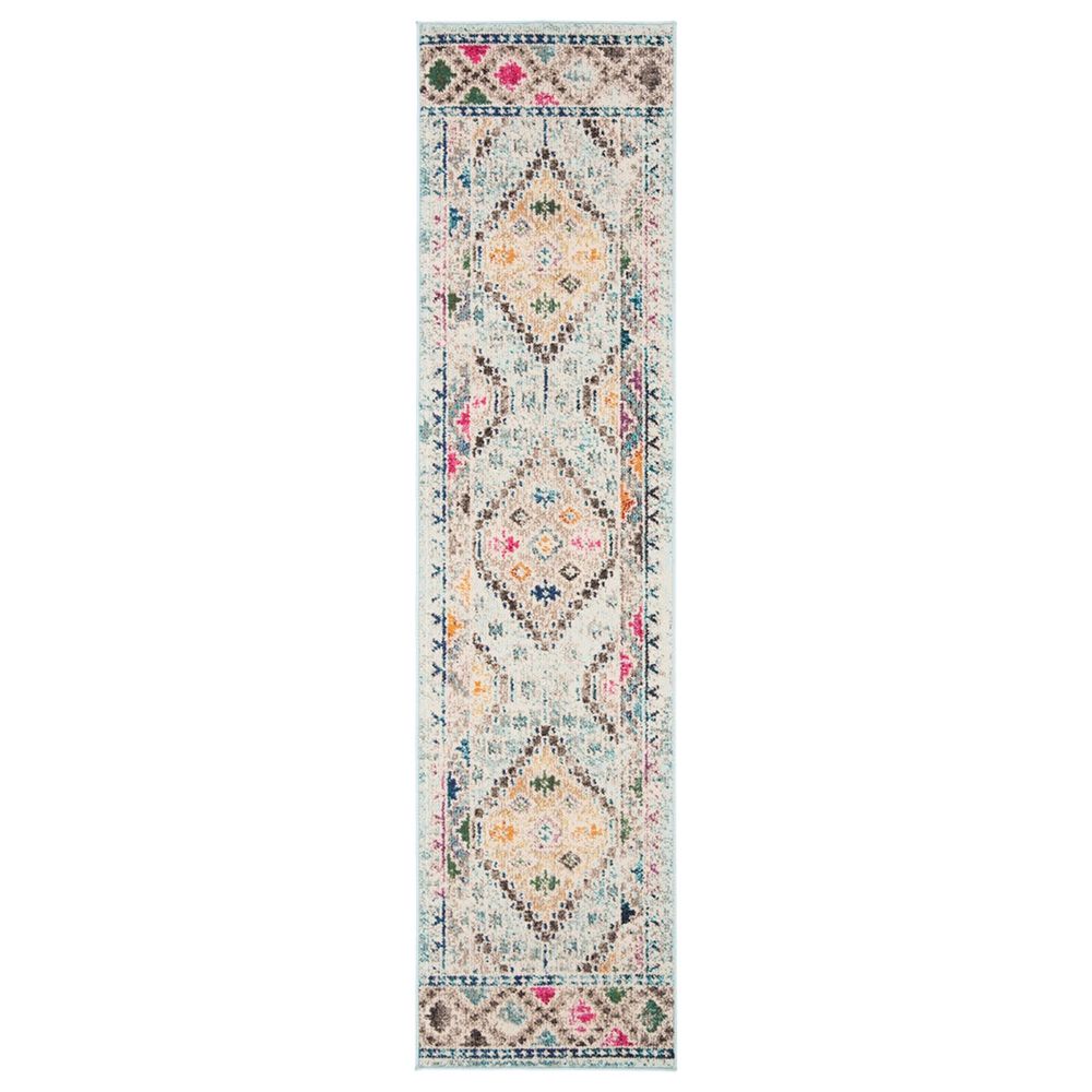 Safavieh Madison MAD418K 2"2" x 6" Blue and Yellow Runner, , large