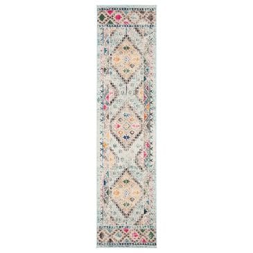 Safavieh Madison MAD418K 2"2" x 6" Blue and Yellow Runner, , large