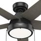 Hunter Burroughs 44" Ceiling Fan with LED Lights in Matte Black, , large