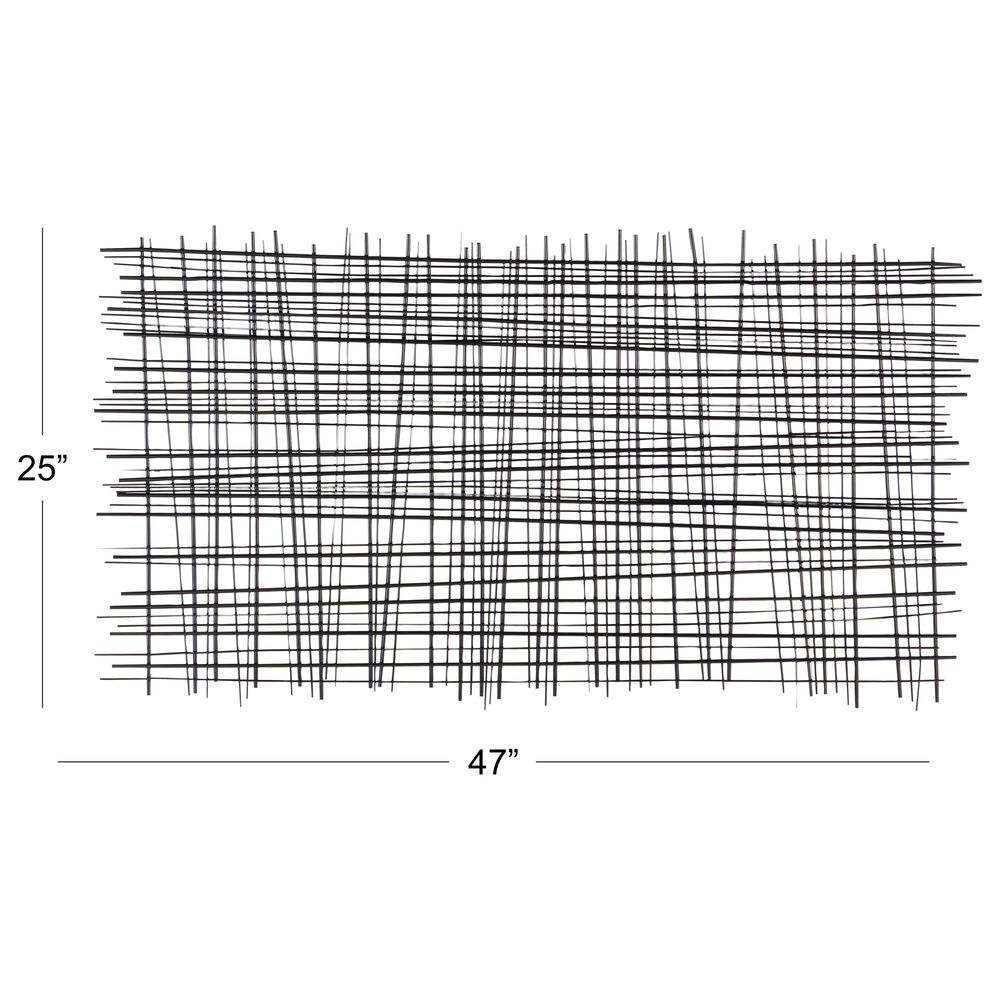 Maple and Jade 47&quot; x 25&quot; Wall Decor in Black, , large