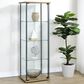 Coaster Bellatrix Curio Cabinet in Mango, Clear and Sandy Black, , large