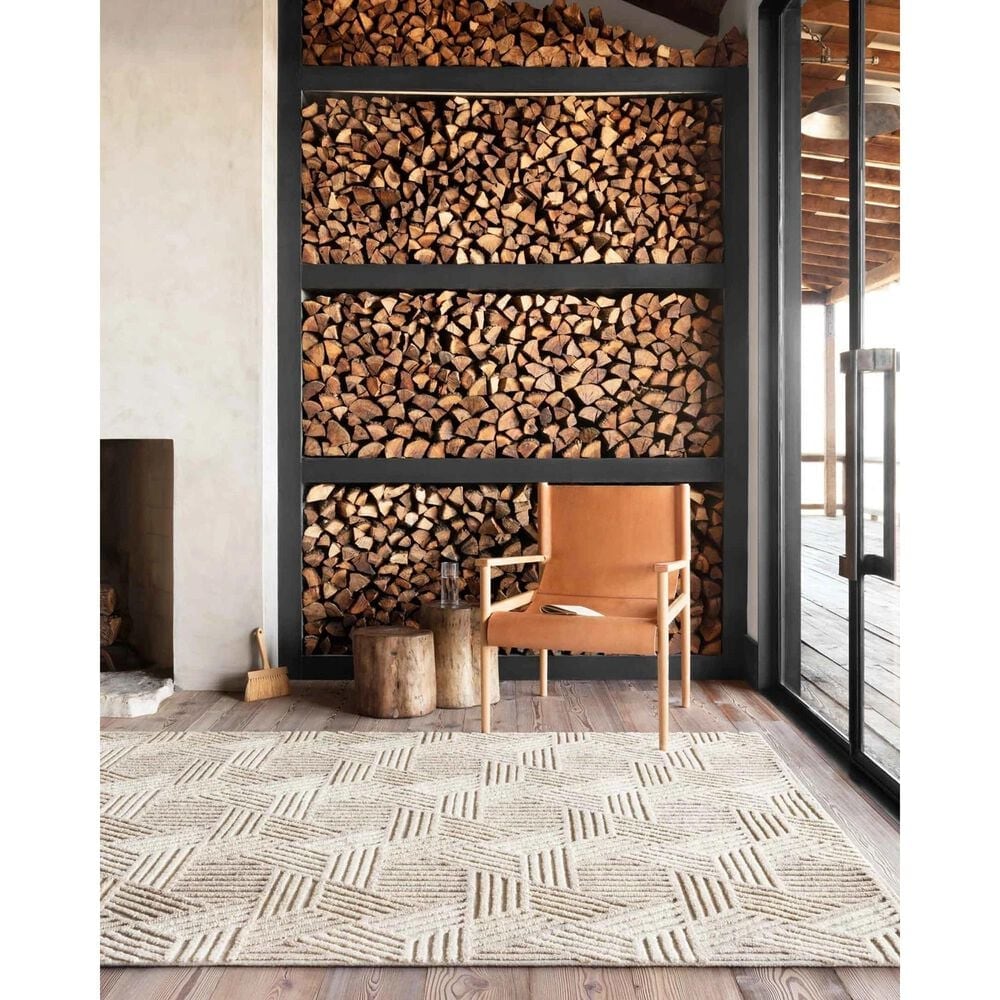 Loloi Ehren EHR-04 9&#39;3&quot; x 13&#39; Oatmeal and Ivory Area Rug, , large
