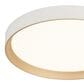 Vaxcel Darien 1-Light Flush Mount in White and Gold, , large