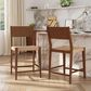 Linon Home Decor Cadence Counter Stool in Brown and Natural (Set of 2), , large