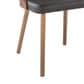 LumiSource Anabelle Side Chair with Brown Faux Leather Cushion in Walnut (Set of 2), , large
