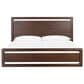 Urban Home Sol Queen Platform Panel Bed with Two Nightstands in Brown Spice, , large