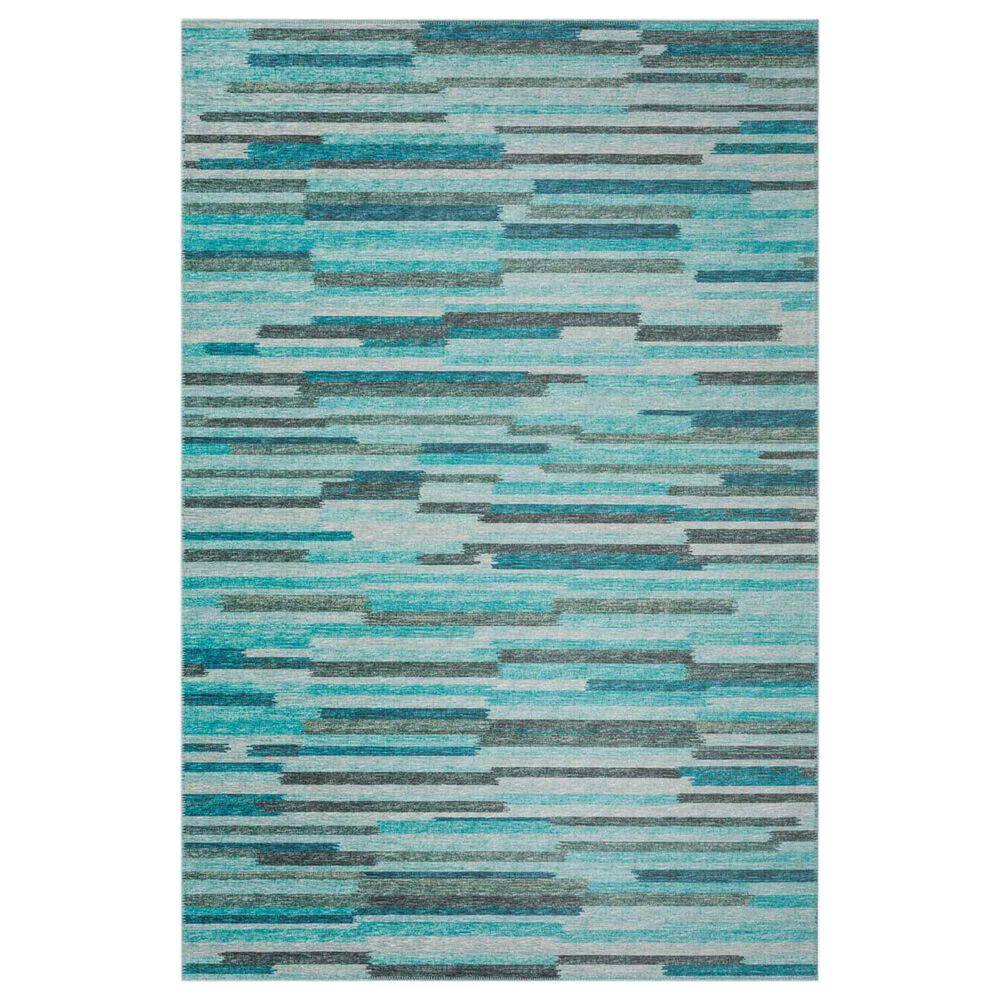 Dalyn Rug Company Sedona Striped 10" Round Poolside Indoor/Outdoor Area Performance Rug, , large