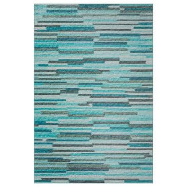 Dalyn Rug Company Sedona Striped 10" Round Poolside Indoor/Outdoor Area Performance Rug, , large