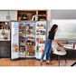 LG 22.5 Cu. Ft. Side-By-Side Counter-Depth Refrigerator in Stainless Look, , large