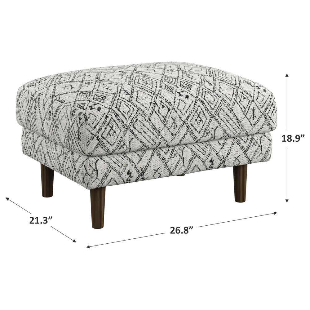 Golden Wave Furniture Juno Ottoman in Petroglyph, , large
