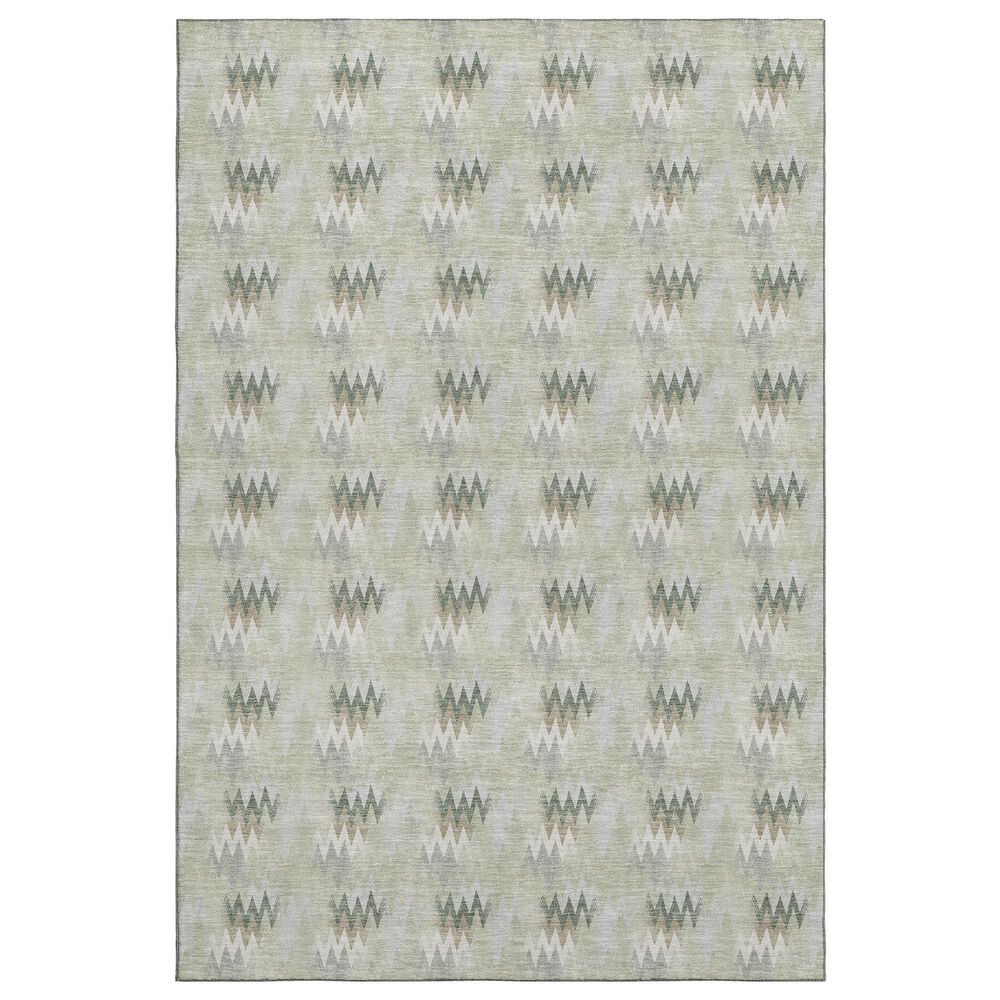 Dalyn Rug Company Soft Essentials Chevron Celery 3" x 5" Area Rug, , large