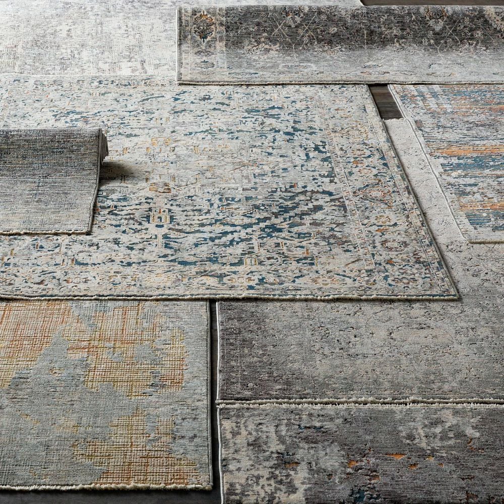 Surya Presidential PDT-2300 3&#39;3&quot; x 5&#39; Blue, Gray and Orange Area Rug, , large