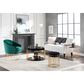 Lumisource Canary 2-Piece Nesting Ottoman Set in Black Velvet and Gold, , large
