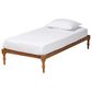 Baxton Studio Iseline Twin Platform Bed Frame in Walnut Brown, , large