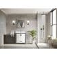 Lexora Home Ziva 30" Single Bathroom Vanity in White with 2 cm White Cultured Marble Top and Rectangular Sink, , large
