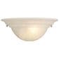 Vaxcel Babylon 1-Light Half Moon Wall Sconce with White Alabaster Glass, , large