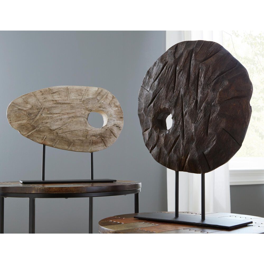 Ashley Dashburn Sculpture in Antiqued Brown and Black, , large